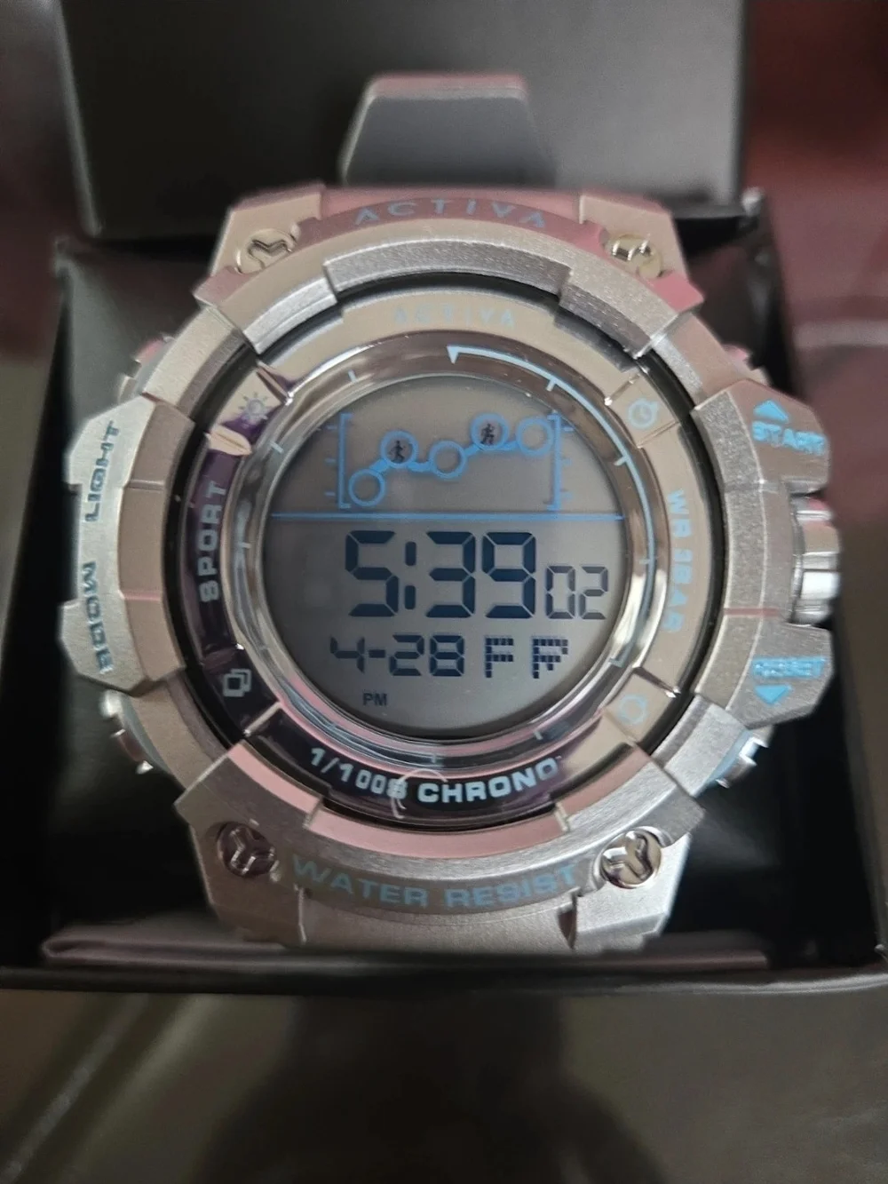 ACW8082-025 Activa X Invicta Digital Unisex Silver Watch 50mm
